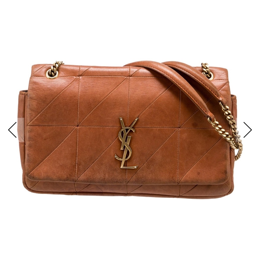 Yves Saint Laurent Tan Quilted Shoulder Bag